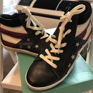 Steven Madden leather studded sneakers size 8